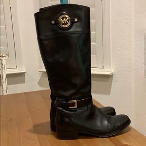 Michael Kors Black Riding Boot